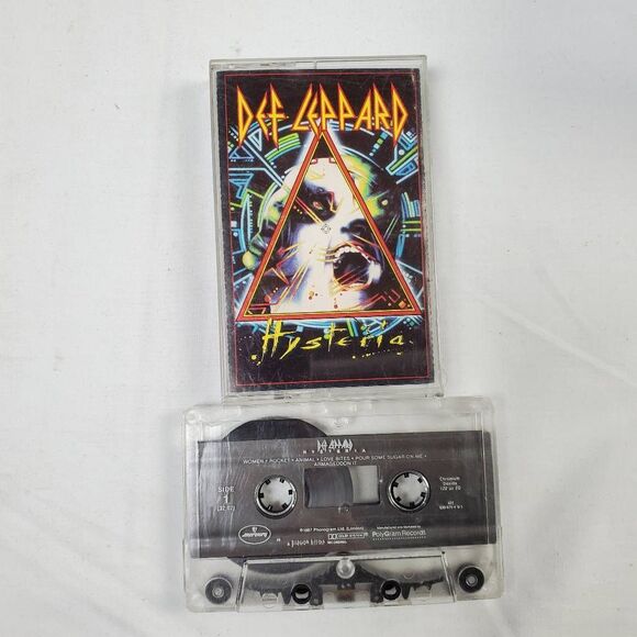 Def Leppard – Hysteria Cassette Album 1987 Mercury/Polygram Hard Rock Classic - Picture 1 of 3